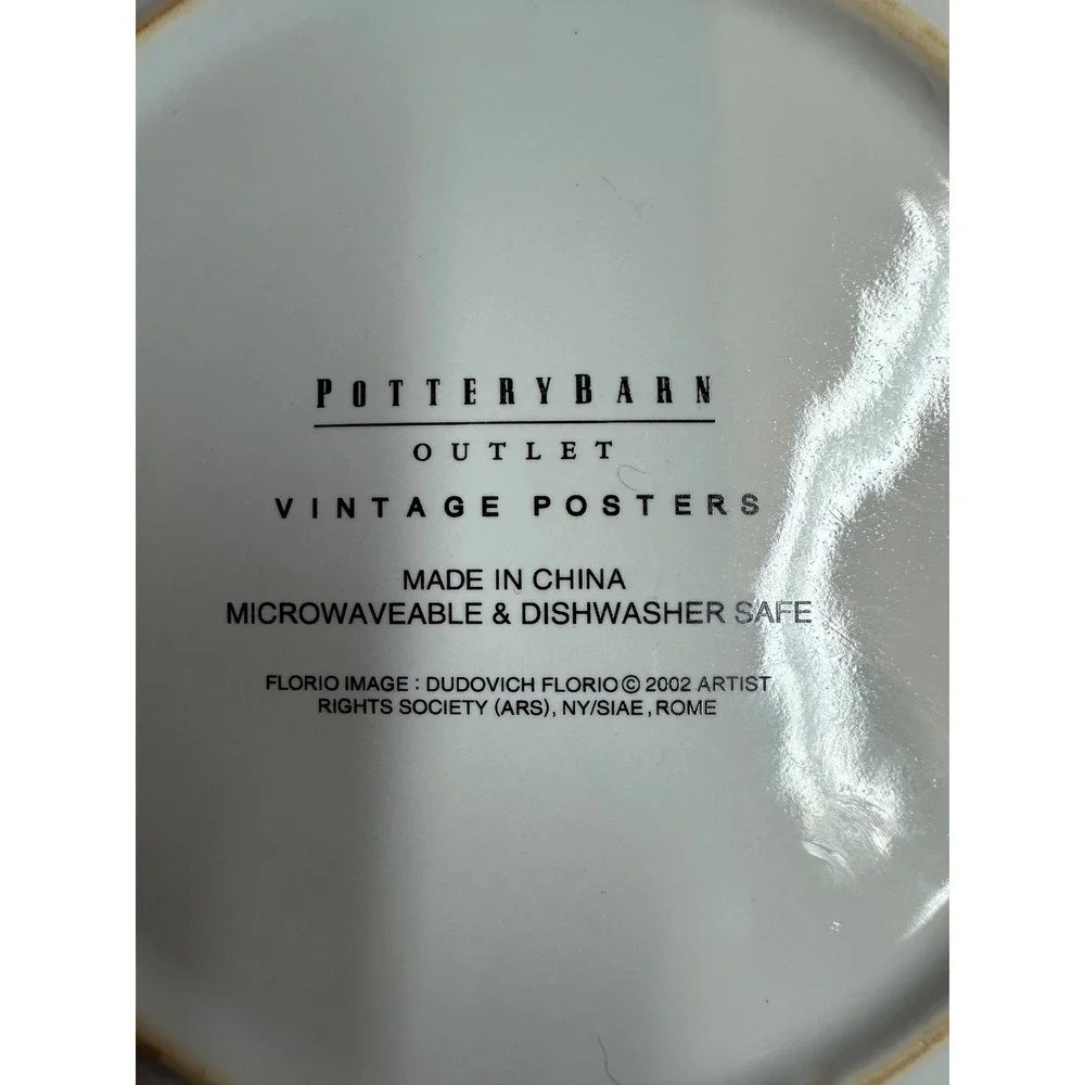 Vintage Pottery Barn Cocktail Florio Art Poster Design SOM‎ 8